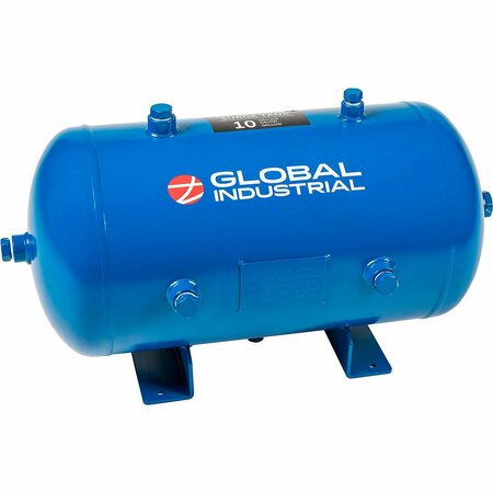 GLOBAL INDUSTRIAL Air Receiver Surge Tank, 10 Gallon, 175 PSI 133778